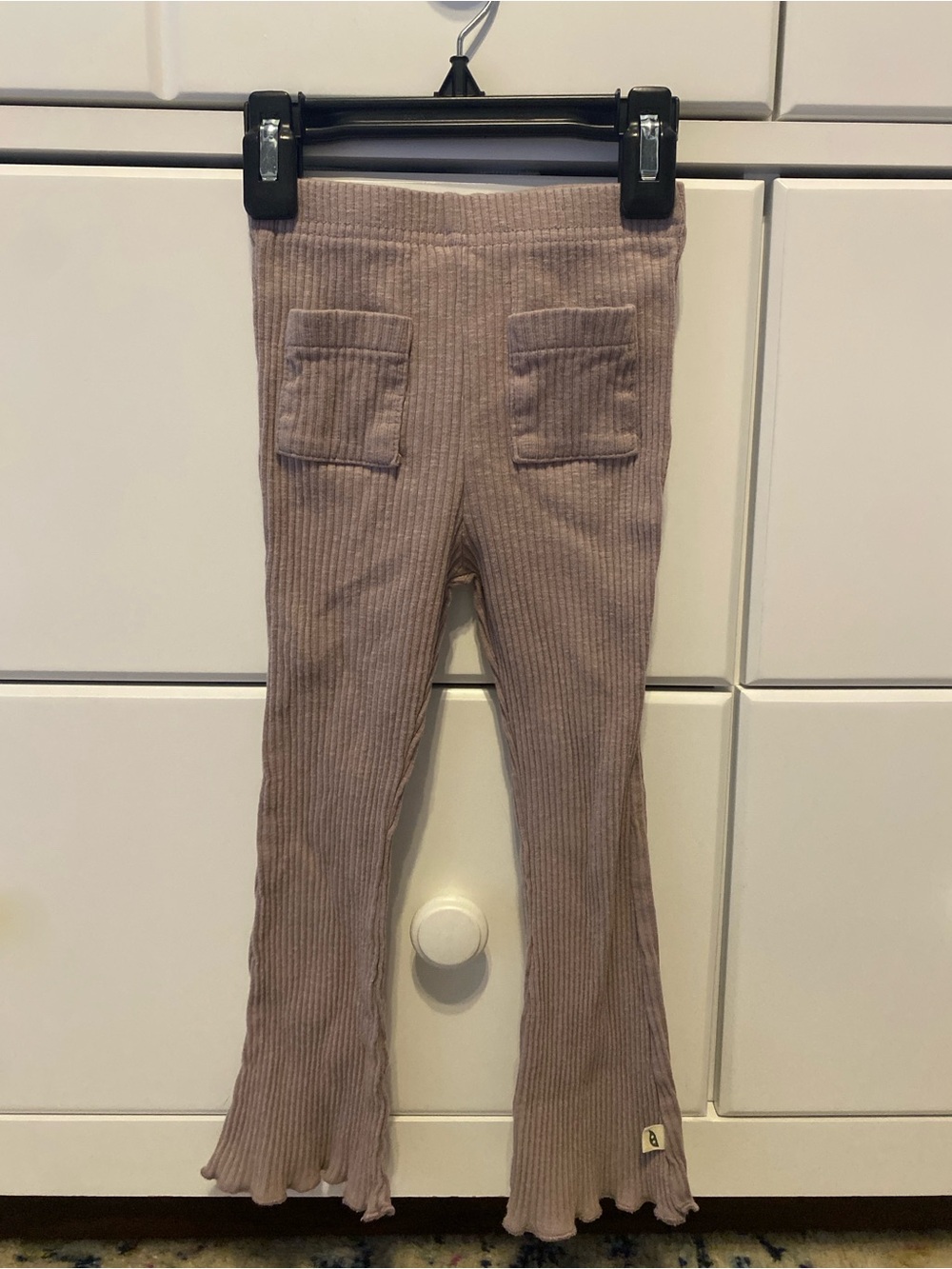 Easy Peasy Rib-Knit Flared Leggings / Size 3T / VGUC